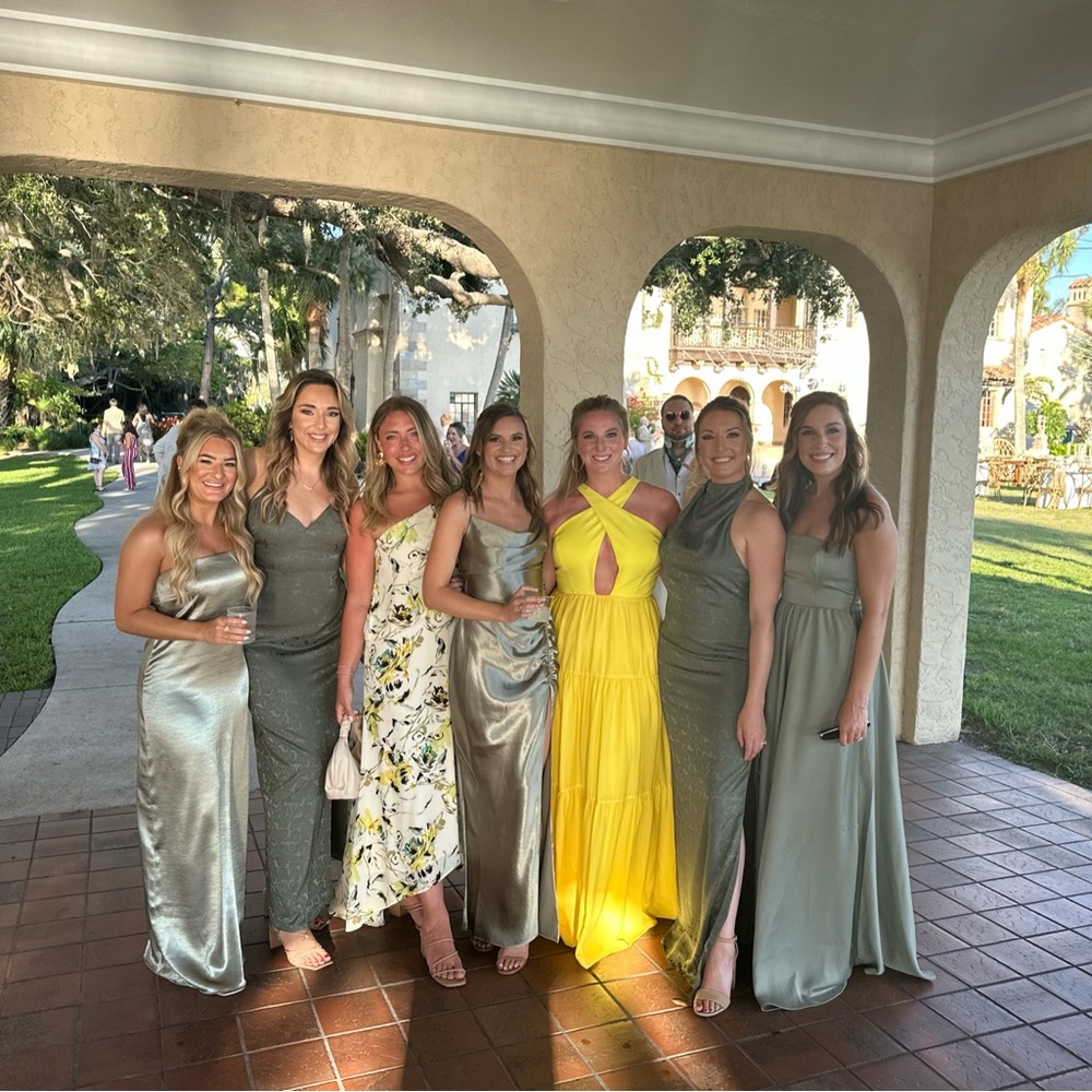 Bridesmaid dress from Anthropology bridal line. Worn once. Bottom is hemmed.